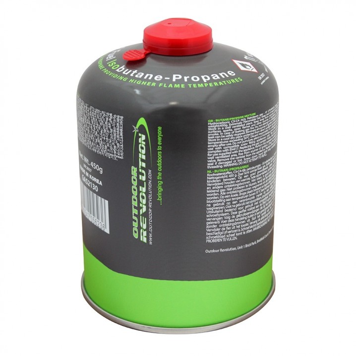 Butane Propane (Mix) 450g Screw Fitting Gas Cannister