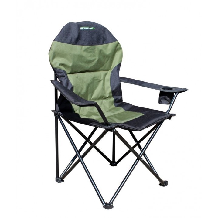 High Back XL Chair Dark Green and Black