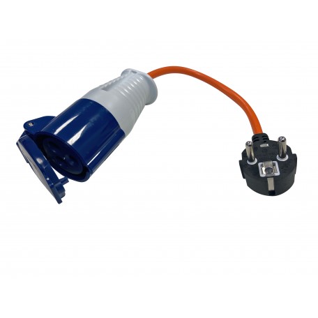 Continental Mains Plug to Caravan Mains Socket